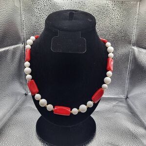 Vintage 50s Acrylic Beaded Necklace
